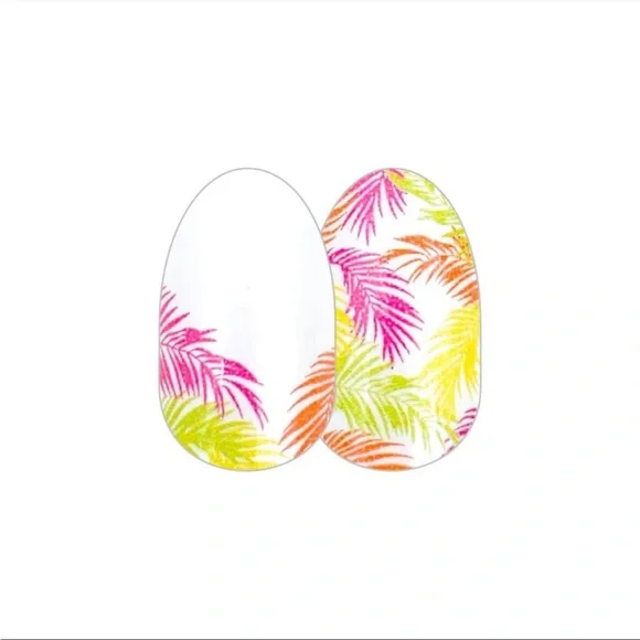 *Retired* Color Street: Frond of You | Tropical Summer Island Neon White Palm - Picture 9 of 10